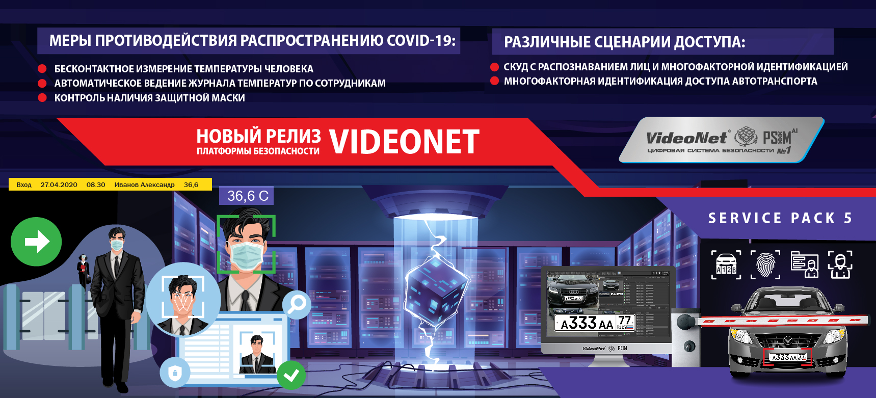 Релиз платформы безопасности VideoNet PSIM SP5