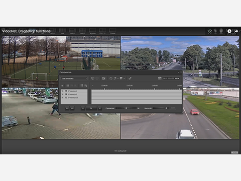 VideoNet. Функции Drag&Drop